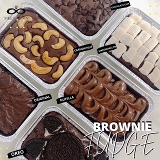 Fudge Brownie Dark Chocolate ฟัดจ์บราวนี่ บราวนี่ ฟัดจ์ หนึบหนับ หวานน้อย อร่อยมาก หอม ช็อกโกแลต มาร์ชเมลโล่ ช็อกชิพ