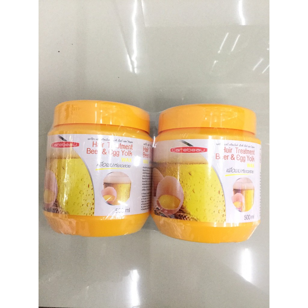 แพคคู่  แคร์บิว แฮร์ ทรีทเม้นท์ แว็กซ์ บำรุงผม 500 ml. Carebeau hair treatment wax