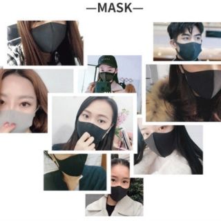 🅰️ผ้าปิดหน้ากันฝุ่นสีดำ​  ผ้าปิดหน้ากันแฟชั่น​​