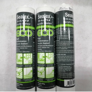 อะคลิลิค ยาแนว แด๊ป Sealex Eco รุ่นประหยัด (ทาสีทับได้) ขนาด450กรัม สีขาว 1 หลอด