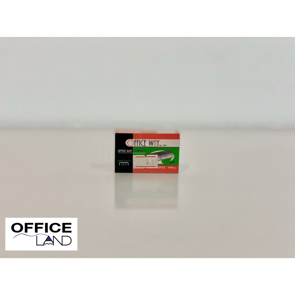 ลวดเย็บกระดาษ ยี่ห้อ Office Way No. 26/6 บรรจุ 1,000 ตัว/กล่อง | Office Way Staples No. 26/6 1,000 p