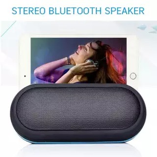 ลำโพง บูลทูธ ลำโพงพกพา กันน้ำ Bluetooth Stereo (สีดำ) ดีไซน์สวย