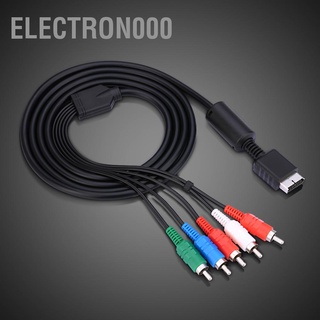 Electron000 Av สายเคเบิ้ลเชื่อมต่อวิดีโอ / เสียงสําหรับ Sony Playstation Ps2 Ps3