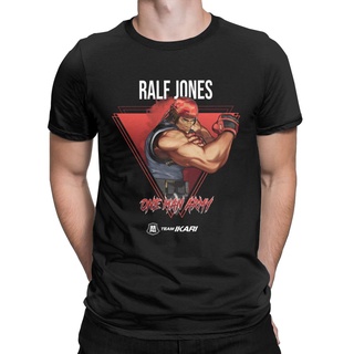 เสื้อยืดแขนสั้น ผ้าฝ้าย พิมพ์ลาย King Of Fighters Xv One Man Army Ralf Jones สําหรับผู้ชาย