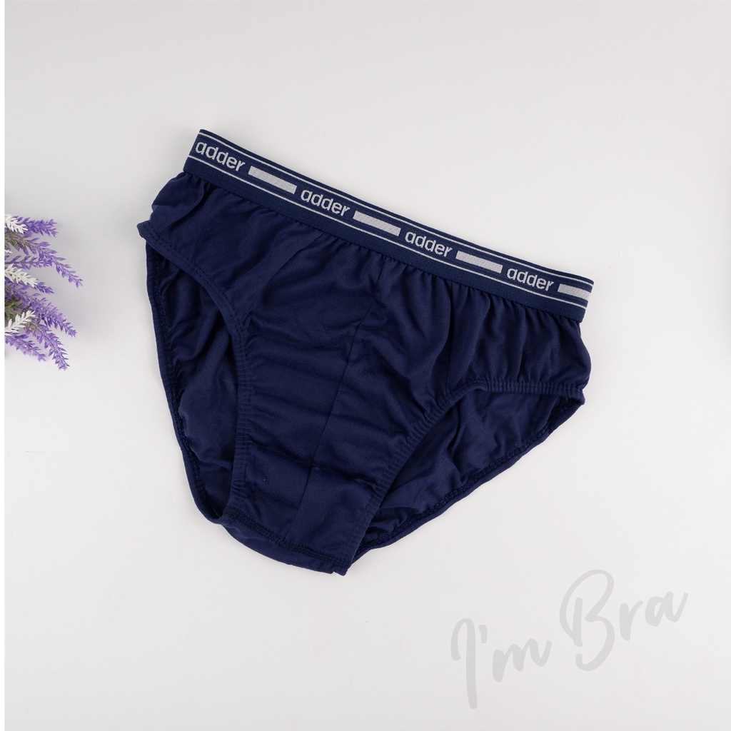 กางเกงชั้นในชายรุ่นขอบยางโชว์ ชั้นในสำหรับผู้ชายยี่ห้อ ADDER  1 แพ็ค มี 3 ตัวคละสี