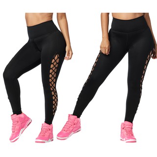 Zumba Wear : Zumba Wild Laced Up Ankle Leggings  (กางเกงเลคกิ้งออกกำลังกายซุมบ้าและโยคะ)