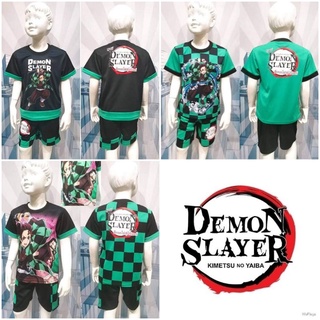 ✅ลิขสิทธิ์แท้ ชุดเด็ก เสื้อ+กางเกง ดาบพิฆาตอสูร Demon Slayer