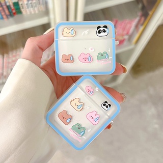 เคสหูฟัง ทรงสี่เหลี่ยม ลายการ์ตูน สําหรับ Apple airpods รุ่น Pro 2 3