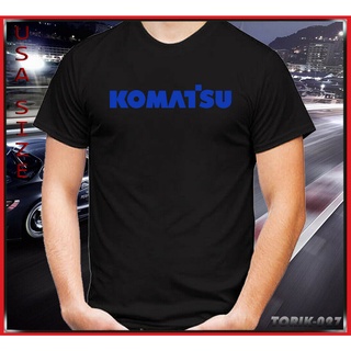 [S-5XL]เสื้อยืดลําลอง แขนสั้น พิมพ์ลาย Komatsu Bulldozer Digger แฟชั่นฤดูร้อน สําหรับผู้ชาย
