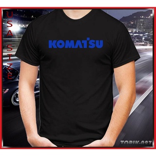 เสื้อยืดลําลอง แขนสั้น พิมพ์ลาย Komatsu Bulldozer Digger แฟชั่นฤดูร้อน สําหรับผู้ชาย