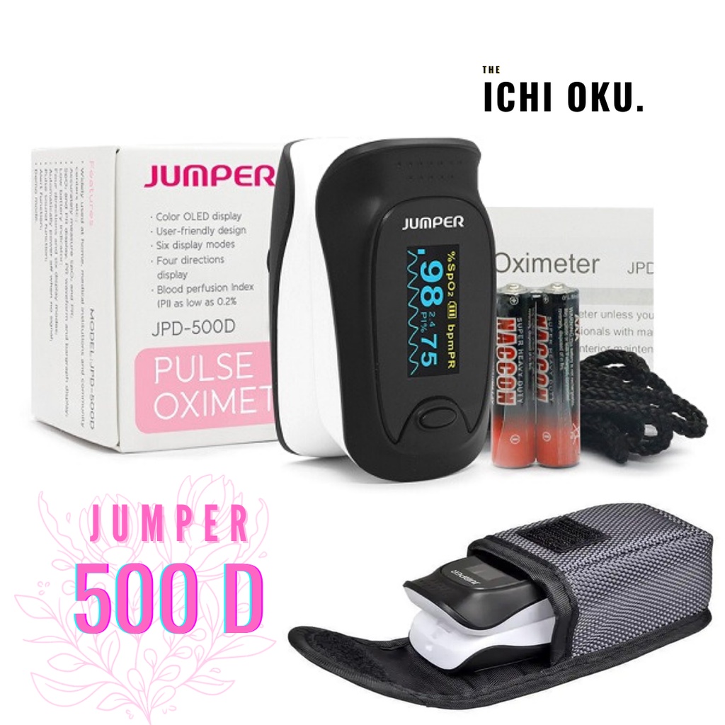 JUMPER JPD 500D ( พร้อมส่ง ) Jumper เครื่องตรวจวัดออกซิเจนในเลือด.