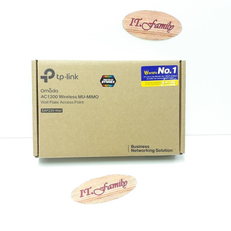 EAP225-Wall  Omada AC1200 Wireless MU-MIMO Wall-Plate Access Point สำหรับองค์กร โรงแรม หอพัก TP-LINK