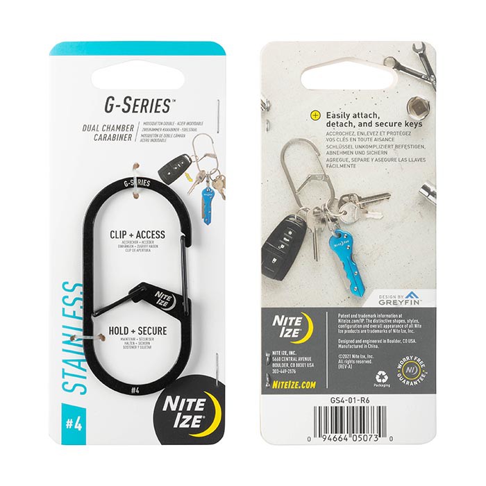 Nite Ize G-Series #4 - Stainless พวงกุญแจอเนกประสงค์