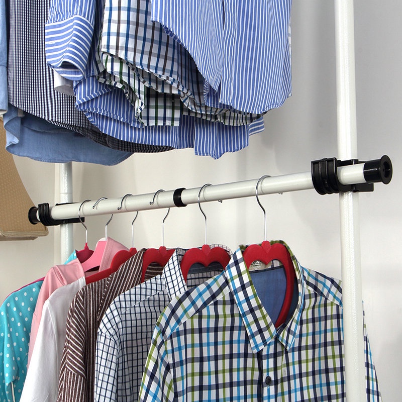 Braun Mall ราวแขวนผ้า ชุดใหญ่ 4 /6ราวแขวน ราวแขวนไม่ต้องเจาะ ใช้แทนตู้เสื้อผ้าได้ดี ประกอบง่าย ราวแขวนเสื้อ - รูปที่ 6