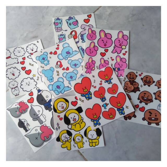 สติ๊กเกอร์ Bt21 (TRANSPARENT)