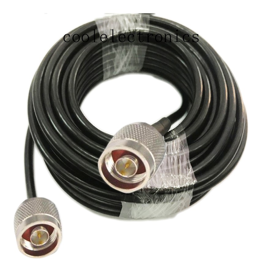 N Male to N Male Connector RG58 50-3 RF Coaxial Cable 50ohm 1m 2m 3m 5m 10m 15m 20m
