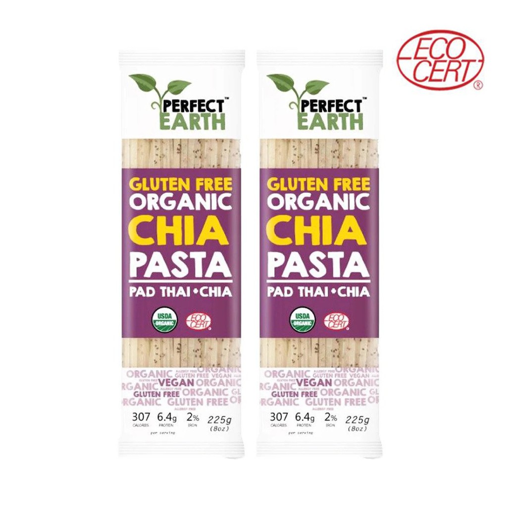 Perfect Earth เส้นผัดไทผสมเจีย กลูเตนฟรี Gluten Free Organic Chia Pasta Pad Thai (2x225gm)