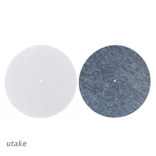 Utake 3MM Thick Anti-Static Felt Platter Turntable Mat Anti-Vibration Slipmat Audiophile For LP Vinyl Record Players