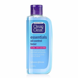 CLEAN &amp; CLEAR Essentials Oil-Control Toner คลีน แอนด์ เคลียร์ 100 มล.