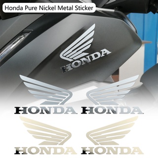 สติกเกอร์โลหะนิกเกิลบริสุทธิ์ ดัดแปลง สําหรับติดตกแต่งรถจักรยานยนต์ Honda CBR CB PCX Series