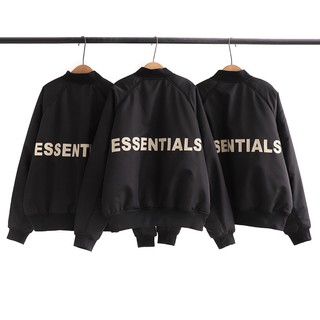 B091 เสื้อคลุมตัวนอก FOG (Essentials) Black Basic Jacket High Quality