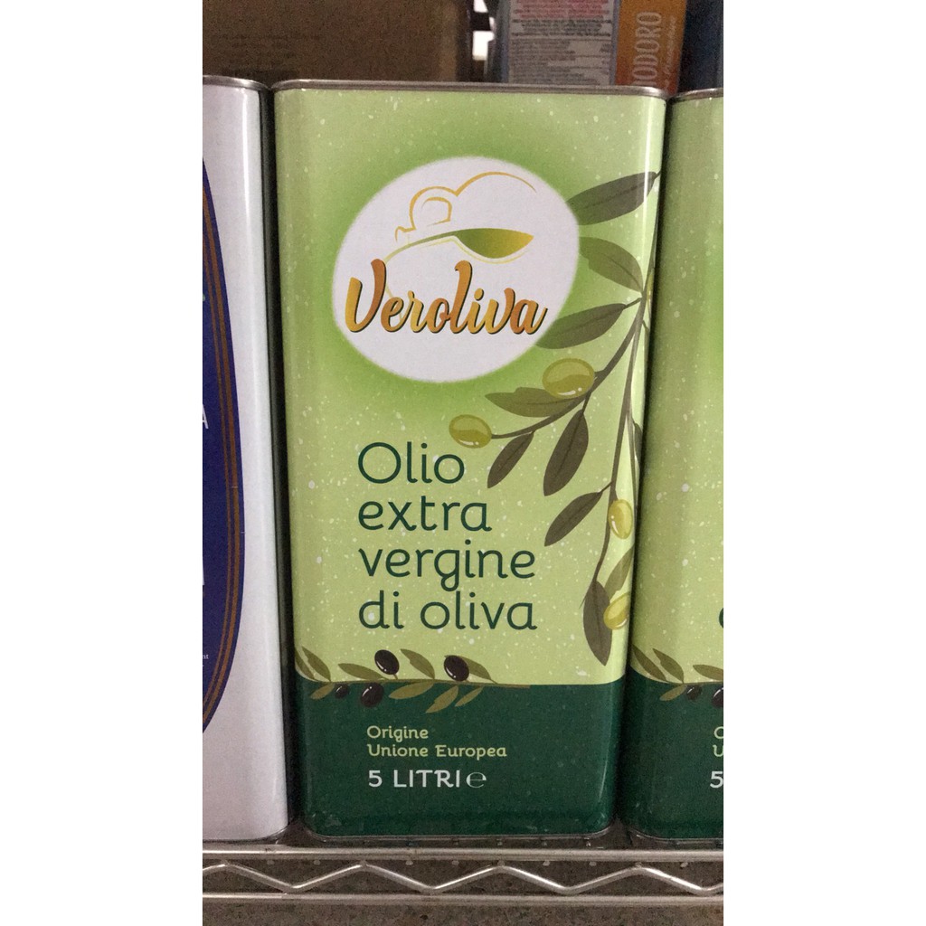 น้ำมันมะกอก เอ็กซ์ตร้าเวอร์จิ้น ยี่ห้อโคปินี่ จากอิตาลี 5 ลิตร VEROLIVA extra virgin olive oil 5 Lit