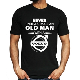 เสื้อยืดFGHGF LOGO customize gildan 100% cotton men tshirt Volvo Never Underestimate All-match tee Old Car T