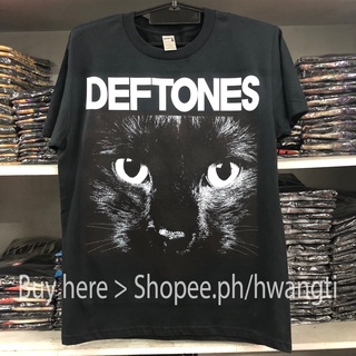 Deftones - เสื้อยืด ลายแมว DTG ( M-094 )