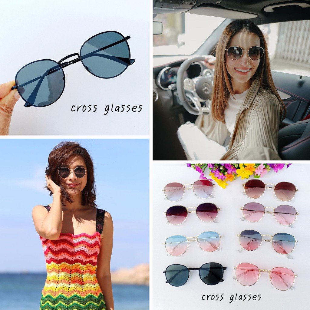 แว่นกันแดดทรงหยดน้ำ UV400 สไตล์เกาหลี ดีไซน์ Unisex ป้องกันแดดจัด