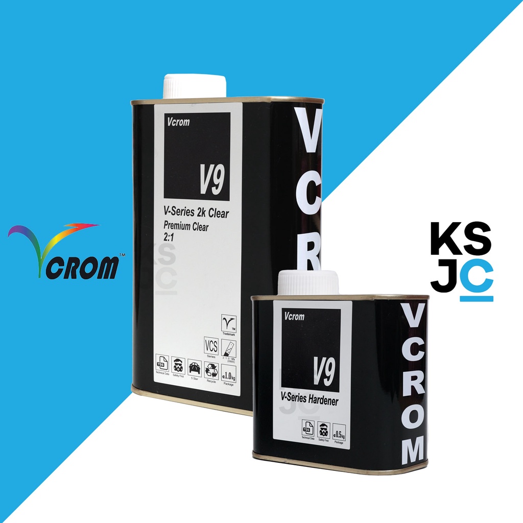Vcrom V9 2K Premium Premium Clear (1L) + สารเพิ่มความแข็งตัว(0.5L)
