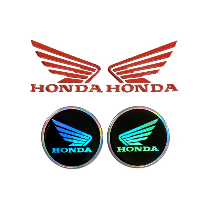 *พร้อมสต็อก*3D Rainbow Honda Motorcycle Decals CBR190 CBR300 CB400 Fuel Tank Wings สติ๊กเกอร์ 3D สติ