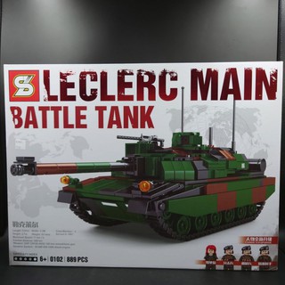 เลโก้ รถถังประจัญบาน Sembo Block Battle Tank 0102 LECLERC Main จำนวน 889 ตัว พร้อมทหาร 4 นาย งานสวยสุดๆ ราคาถูก💥💥