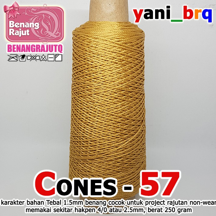NYLON CONES 57 GOLD COLOR KNITTING YARN SHOP yani_brq