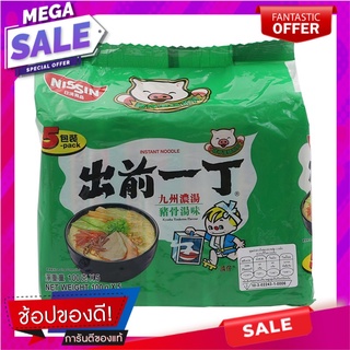 นิชชินบะหมี่กึ่งสำเร็จรูปรสทงโกะสุ 100กรัม แพค5 Nissin Instant Noodles Tonkosu Flavor 100g.Pack 5