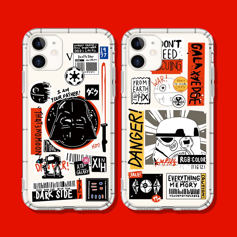 แฟชั่น Cool Star Wars สําหรับ IPhone 14 15 Pro 11 12 13 Pro Max XS MAX XR X 8 7 Plus 12 13 mini ซิลิโคนนุ่มกรณีโปร่งใส ราคา ถูกที่สุด โปรบีเคเค แกลเลอรีภาพที่ 4