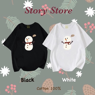 เสื้อยืด คริสต์มาส ลายสโนว์Boo kl