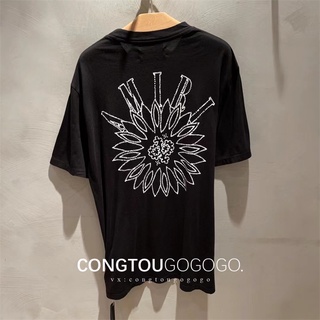เสื้อยืดแขนสั้น พิมพ์ลายกราฟฟิคโลโก้ Amiri Fall Winter สําหรับผู้ชายS-5XL