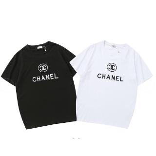 Summer new short-sleeved T-shirt loose short-sleeved fashion Korean wild couple T-shirt black and white two-color men an