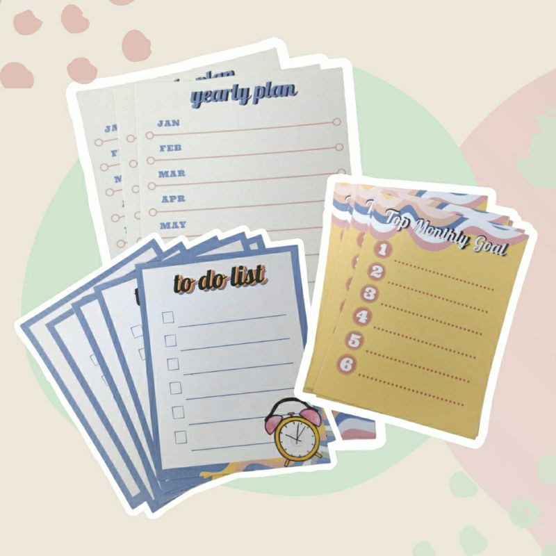 Retro Memo Paper Planner /To do List/30Th Day Challenge สําหรับ Journal/Agnda โดย Nikku Nakku