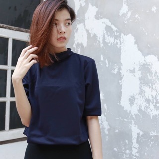 LOOK StREET - NAVY TURTLE NECK