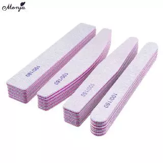 Monja ไฟล์เล็บ ตะไบขัดเล็บ 3 / 4 / 5 ชิ้น nail tips trimmer sanding grit manicure extension care design tools