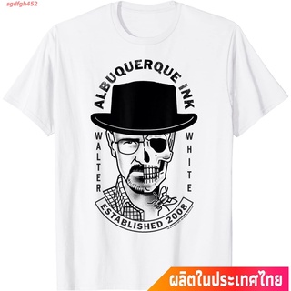 เสื้ sgdfgh452 การส่งเสริม  จบไม่สวย ละครอเมริกัน  นักพิษวิทยา Breaking Bad Albuquerque Ink Walter White Skull Face Spli