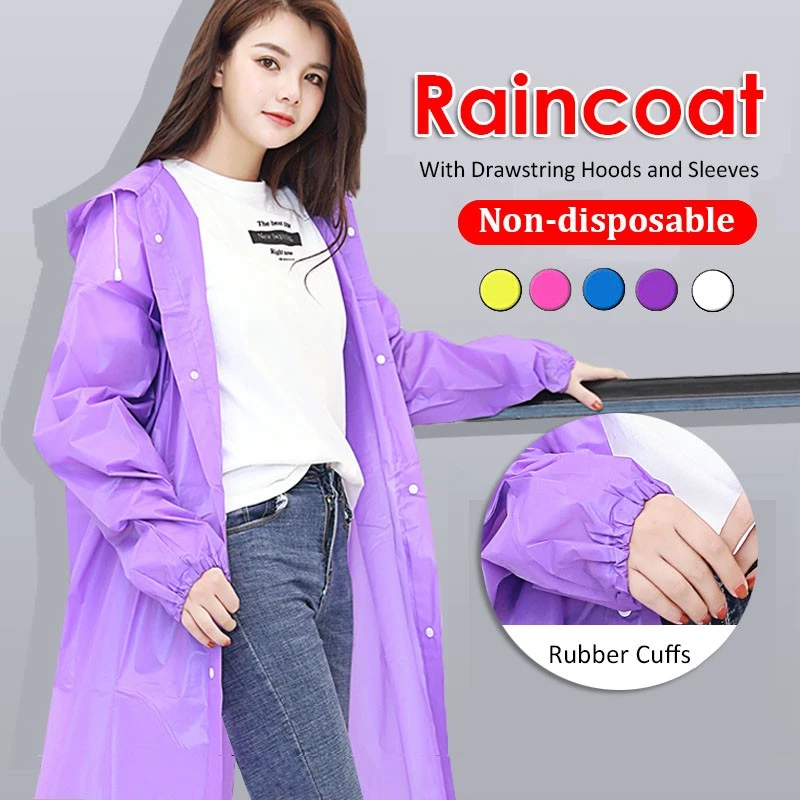 เสื้อกันฝนเด็กและผู้ใหญ่ EVA หนาใช้ซ้ำได้ thumbnail 4