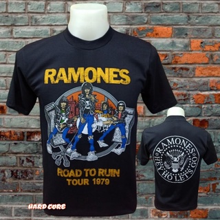 เสื้อวง RAMONES วงร็อค ไม่มีตะเข็บข้าง เสื้อร็อค ป้ายUS คอฟิต เสื้อทัวร์ เสื้อวินเทจ วงร็อคต่างประเทศ