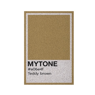 [MT01-00000066] พรมเช็ดเท้า พรมดักฝุ่น ลาย Teddy Brown ขนาด 40x60 ซม (My Tone Collection)