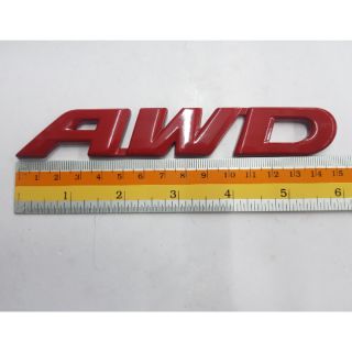 Logo AWD ของรถ Honda Crv อลูมิเนียม