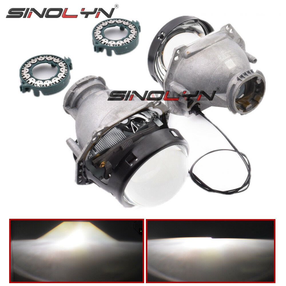 Sinolyn สําหรับ Hella 3R G5 เลนส์ไฟหน้า 3.0 HID Bi-xenon โปรเจคเตอร์เลนส์ RHD เปลี่ยนไฟรถ D1S D2S D3