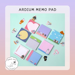 Ardium Memo Pad 3x3 inch. // อาเดียม เมมโม แพด ขนาด 3x3 นิ้ว // กระดาษโน๊ต ขนาดกะทัดรัก ลายน่ารัก