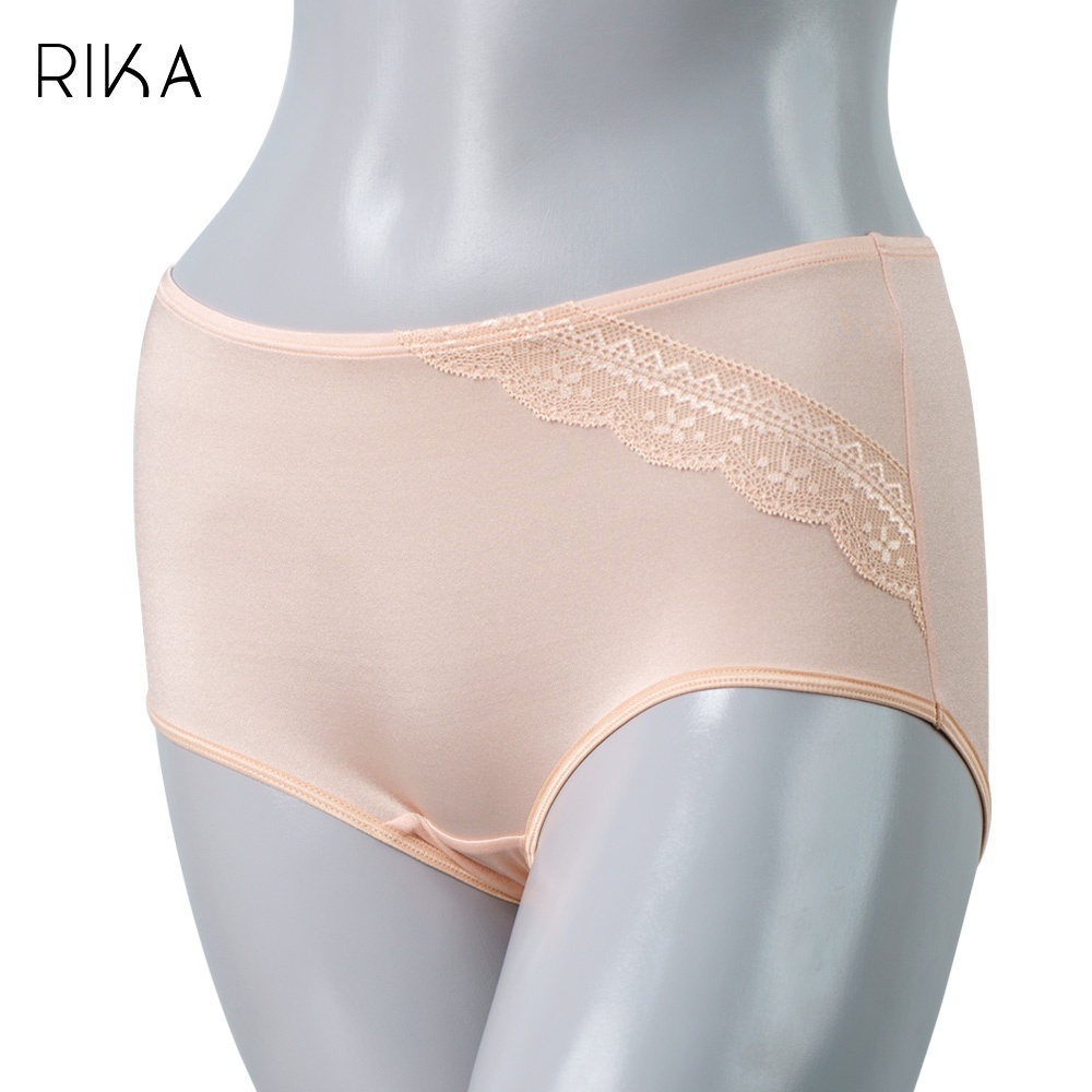 RIKA กางเกงชั้นในสตรี ทรง HALF Boy Short ขาเว้าต่ำ แต่งลูกไม้ ทันสมัย GV2213 ผ้า Tactel นุ่ม ยืด (M-XL) — صورة 7