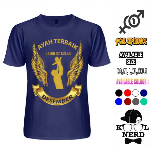 BEST DAD BORN IN DECEMBER GOLD SCREEN PRINTING BEST DAD DECEMBER